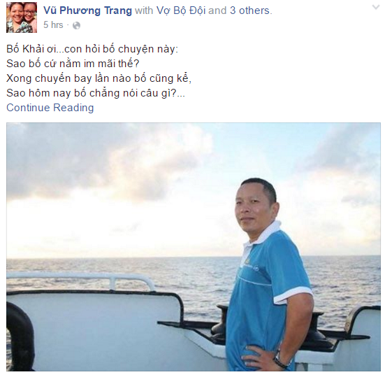 Tien phi cong Tran Quang Khai ve voi bau troi hinh anh 1