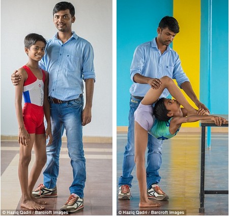 Cậu bé Kumar và huấn luyện viên Kopker, người đã giúp cậu bé phát huy hết khả năng của mình