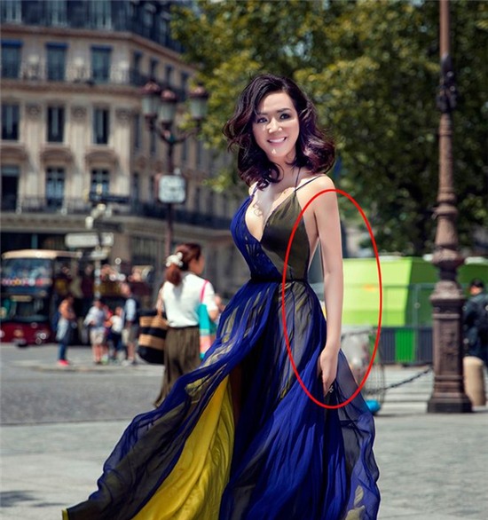 Hoa hậu Đền Hùng  Giáng My biến dạng vì photoshop quá đà