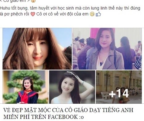 Co giao 9X xinh dep day tieng Anh mien phi tren mang hinh anh 1