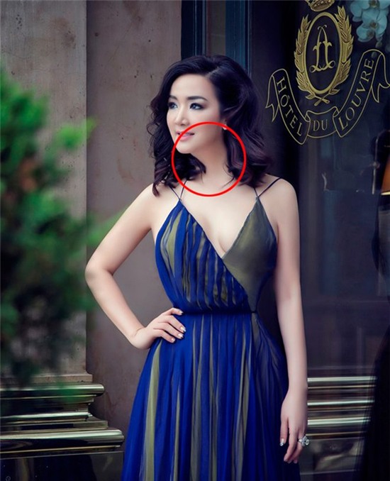 Hoa hậu Đền Hùng Giáng My gây khó hiểu với ngoại hình sai sự thật do photoshop quá đà - Ảnh 2.