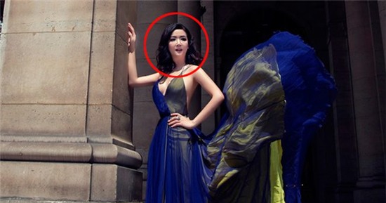 Hoa hậu Đền Hùng Giáng My gây khó hiểu với ngoại hình sai sự thật do photoshop quá đà - Ảnh 4.