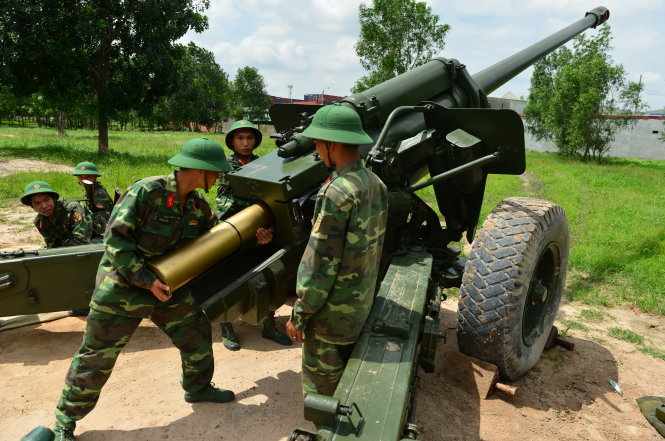 Pháo binh trẻ luyện tài