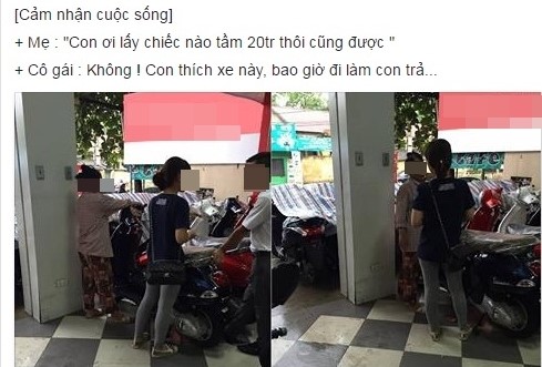 Vu co gai doi me mua xe dat tien: Nguoi ban hang len tieng hinh anh 1