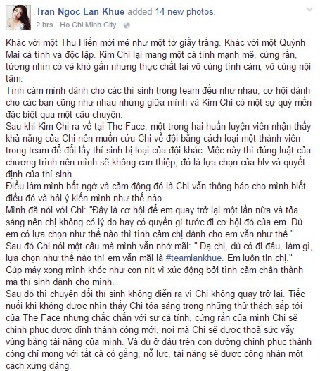 Lan Khue: 'Khoc vi qua buc xuc ve ket qua The Face' hinh anh 4