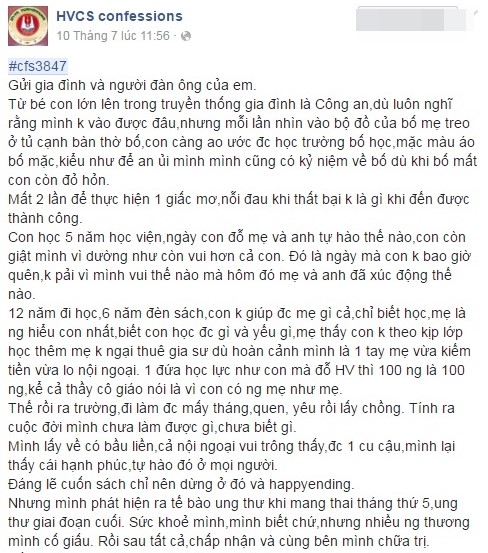 Tam su roi nuoc mat cua nguoi me ung thu nhuong con su song hinh anh 1