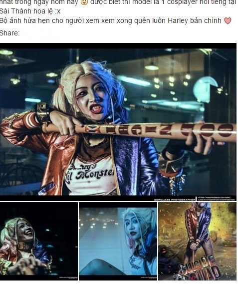 Nu sinh Sai Gon bi nem da khi hoa trang thanh Harley Quinn hinh anh 1