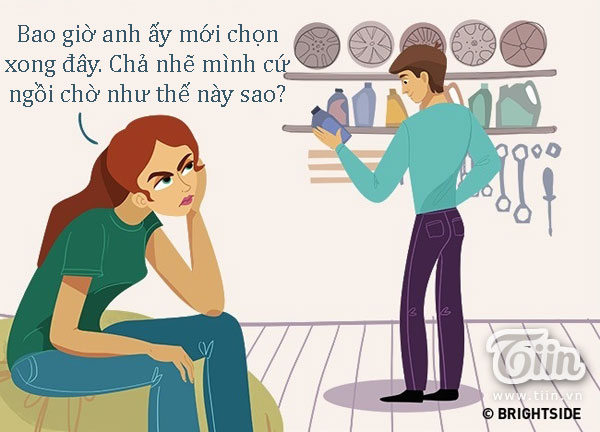 Bộ tranh: Khi phụ nữ và đàn ông đổi vị trí cho nhau