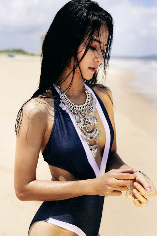 Hoa hau the thao Tran Thi Quynh goi cam voi bikini hinh anh 4