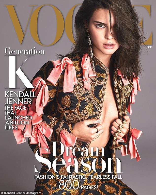  Kendall trên bìa tạp chí Vogue Mỹ số tháng 9 