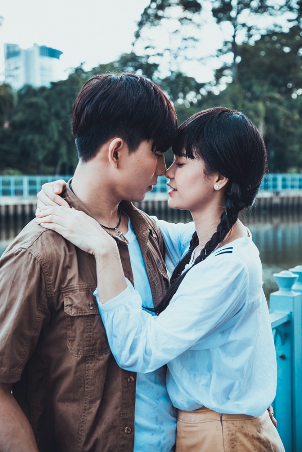 Tim và Trương Quỳnh Anh khóa môi ngọt ngào trên phim trường Hình Nhân - Ảnh 3.
