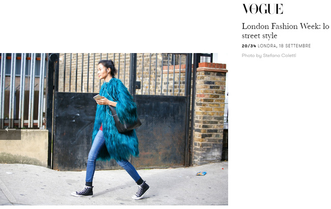 Hoàng Thùy xuất hiện trong chuyên mục street style Tuần lễ thời trang London của trang Vogue Italia - Ảnh 1.