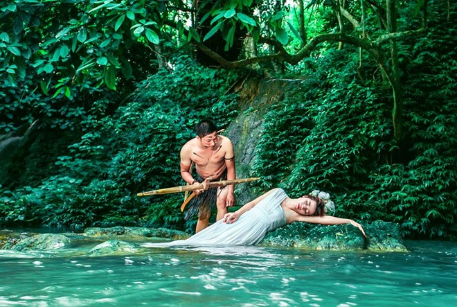 Ảnh cưới phong cách thổ dân của đôi trẻ Ninh Bình