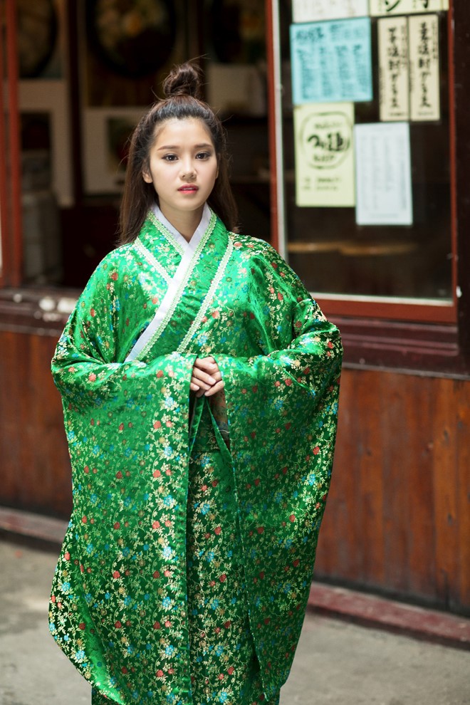 Hoang Yen Chibi diu dang trong trang phuc kimono hinh anh 4