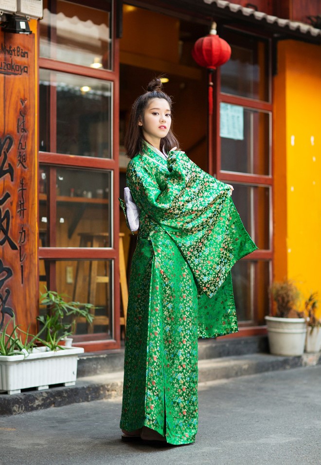 Hoang Yen Chibi diu dang trong trang phuc kimono hinh anh 5