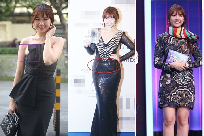 Hari Won và những lần mặc lộ chân thô kệch, eo ngấn mỡ như  bó giò 
