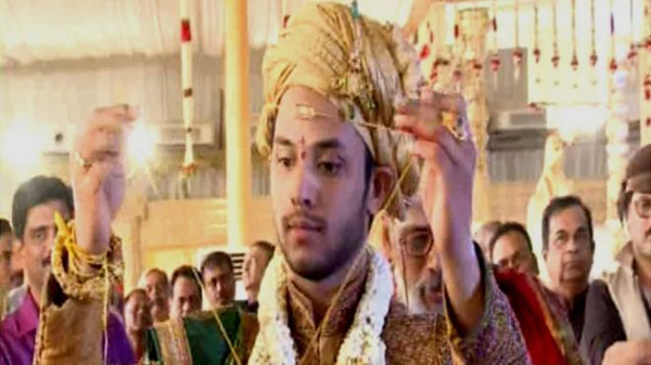 The groom, 23-year-old Rajeev Reddy, is the scion of a business family from the southern city of Hyderabad.