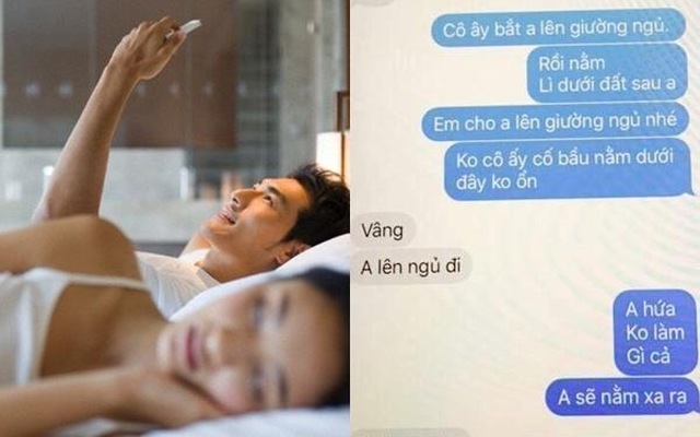 chong khum num nhan tin xin phep bo cho duoc nam cung vo gay phan no mxh - 1