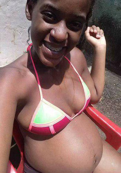 Rayanni Christini Costa bị giết khi cái thai trong bụng mới 7 tháng tuổi. Ảnh: The Sun