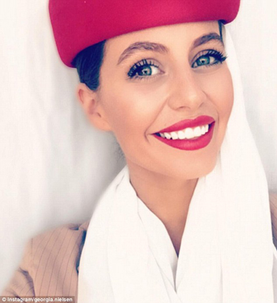 Stunning Emirates air hostess Georgia Nielsen has built up an impressive 35,000 followers on Instagram