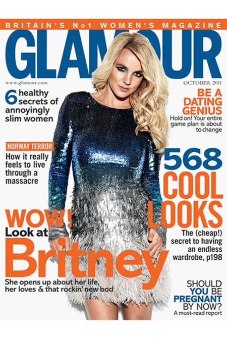 Xuất hiện trên trang bìa tạp chí GLAMOUR, Britney Spears nhanh chóng trở thành một trong những gương mặt trang bìa thu hút nhất trong lịch sử xuất bản của tờ tạp chí