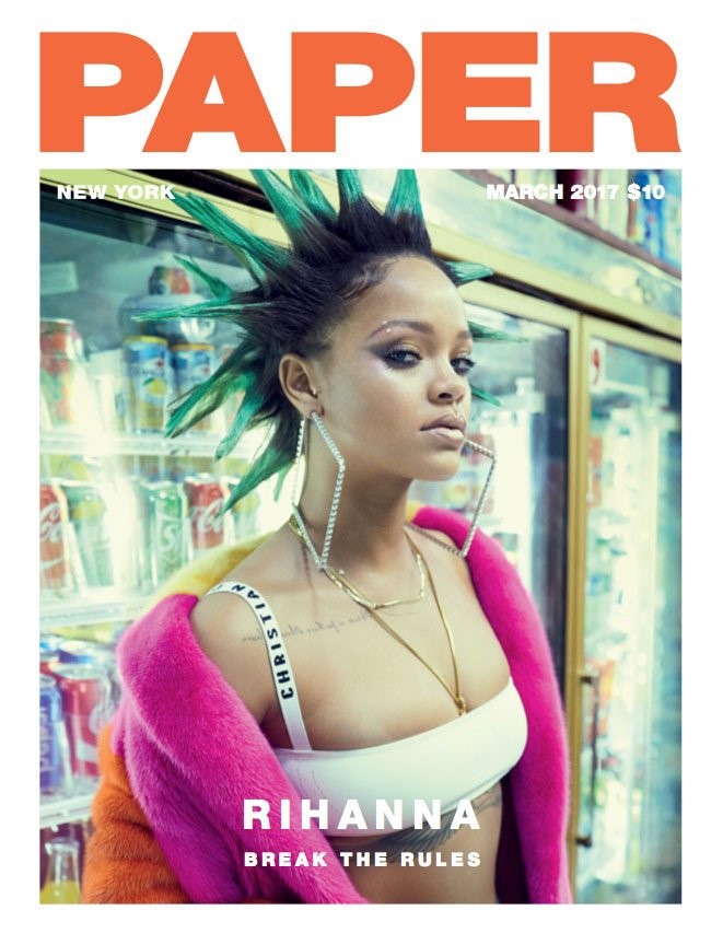 Rihanna hoa 'di nhan' tren tap chi Paper hinh anh 1