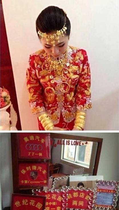 Hoa mắt với đám cưới &#34;tắm trong vàng&#34; của cô dâu Trung Quốc - 11