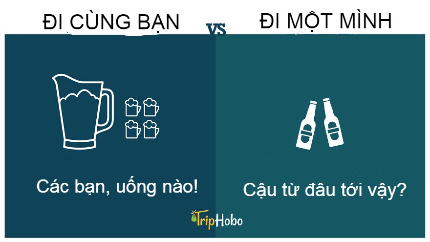 Su khac biet giua di du lich cung ban va mot minh hinh anh 10