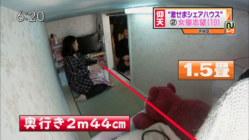 Căn phòng dài 2m44, rộng 1,5m ở Tokyo