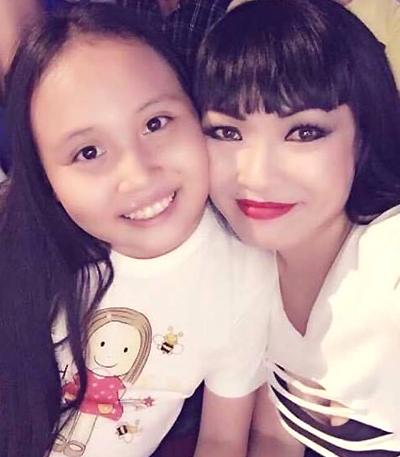 Lần đầu tiên Phương Thanh công bố hình ảnh con gái vào cuối năm 2016