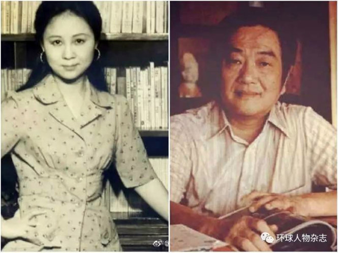 Quỳnh Dao và Bình Hâm Đào lúc trẻ - Ảnh: Baidu