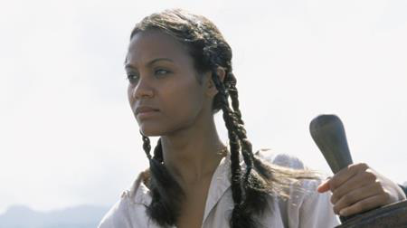 Trước khi góp mặt trong vô vàn bom tấn ăn khách như “Avatar” hay “Guardians of the Galaxy”, Zoe Saldana từng có một thời gian dài vật lộn với những vai phụ. Và khi đóng một vai trò nhỏ trong phim “Pirates of the Caribbean: The curse of the black pearl”, Saldana đã bị đối xử hết sức bất công cũng như không được tôn trọng. Nữ diễn viên đã cảm thấy chán nản tới mức không những muốn bỏ vai mà còn muốn từ bỏ luôn cả việc diễn xuất.