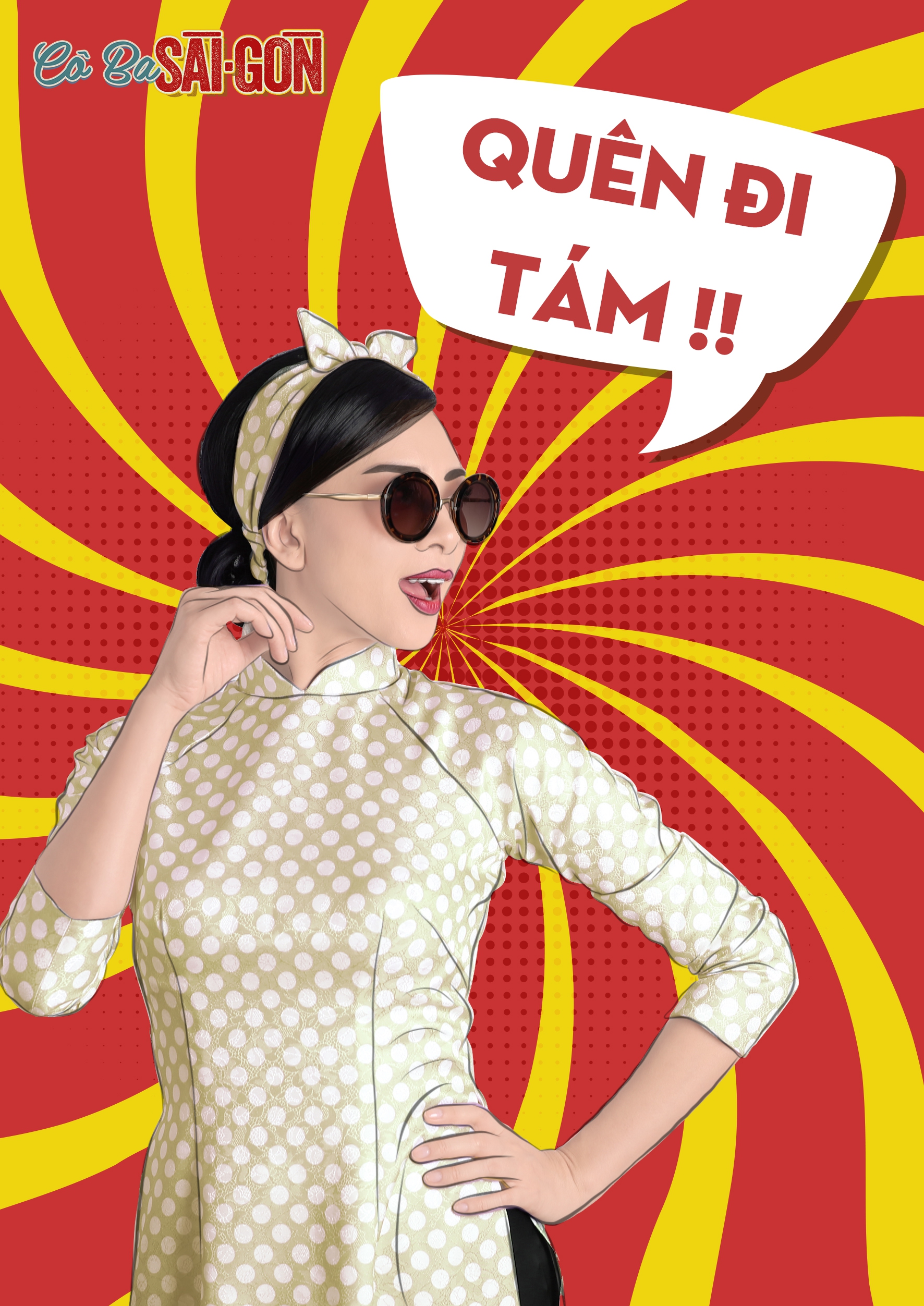 Hết tuyên truyền nữ quyền, các mỹ nhân Cô Ba Sài Gòn lại nhí nhảnh với phong cách pop-art - Ảnh 4.