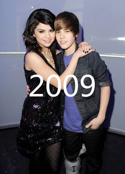  Năm 2009, Justin và Selena trở thành cặp tình nhân tuổi teen hot nhất tại Hollywood. Selena lúc đó là một diễn viên tuổi teen còn Justin là một ca sĩ trẻ đầy triển vọng. 