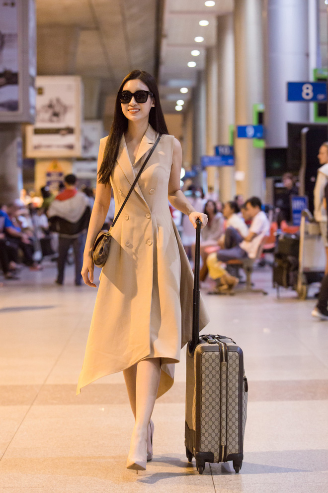Hoa hậu Mỹ Linh tươi như hoa trở về Việt Nam sau Miss World - Ảnh 3.
