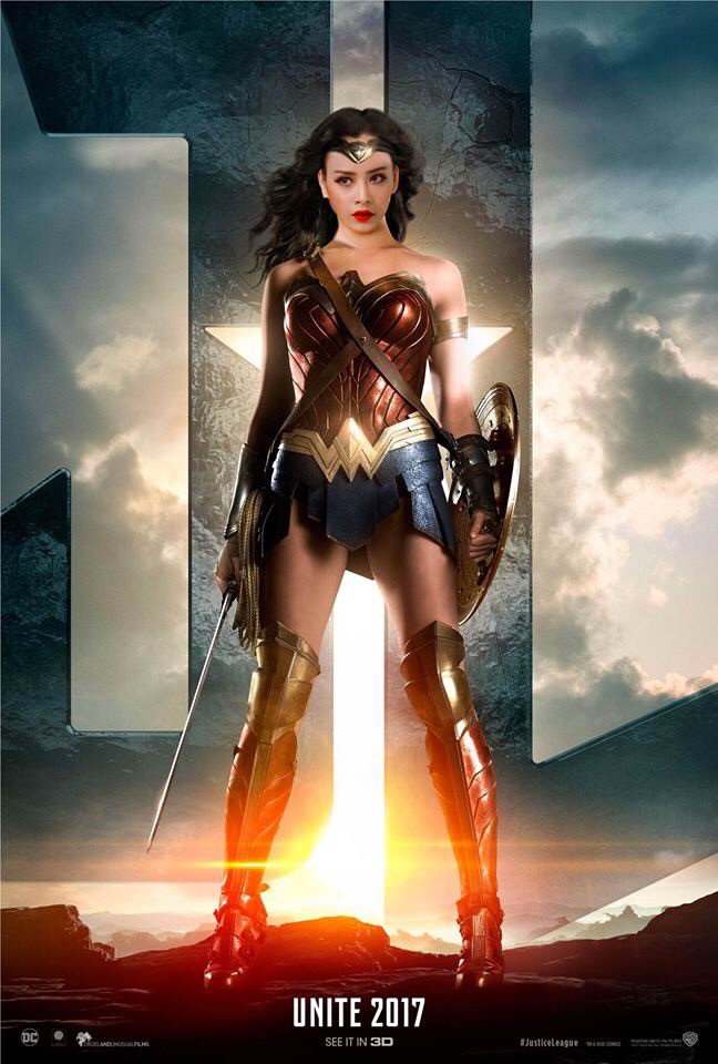 Sau khi làm hoa hậu, Chi Pu hóa thân thành Wonder Woman trong Justice League - Ảnh 1.