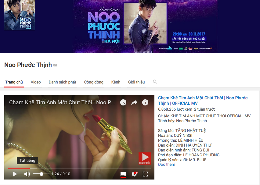 Chỉ vừa được thả cửa vài tiếng đồng hồ, MV của Noo Phước Thịnh tiếp tục bị gỡ bỏ trên kênh Youtube - Ảnh 1.