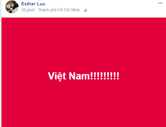 Hari Won cũng gọi to tên Việt Nam.