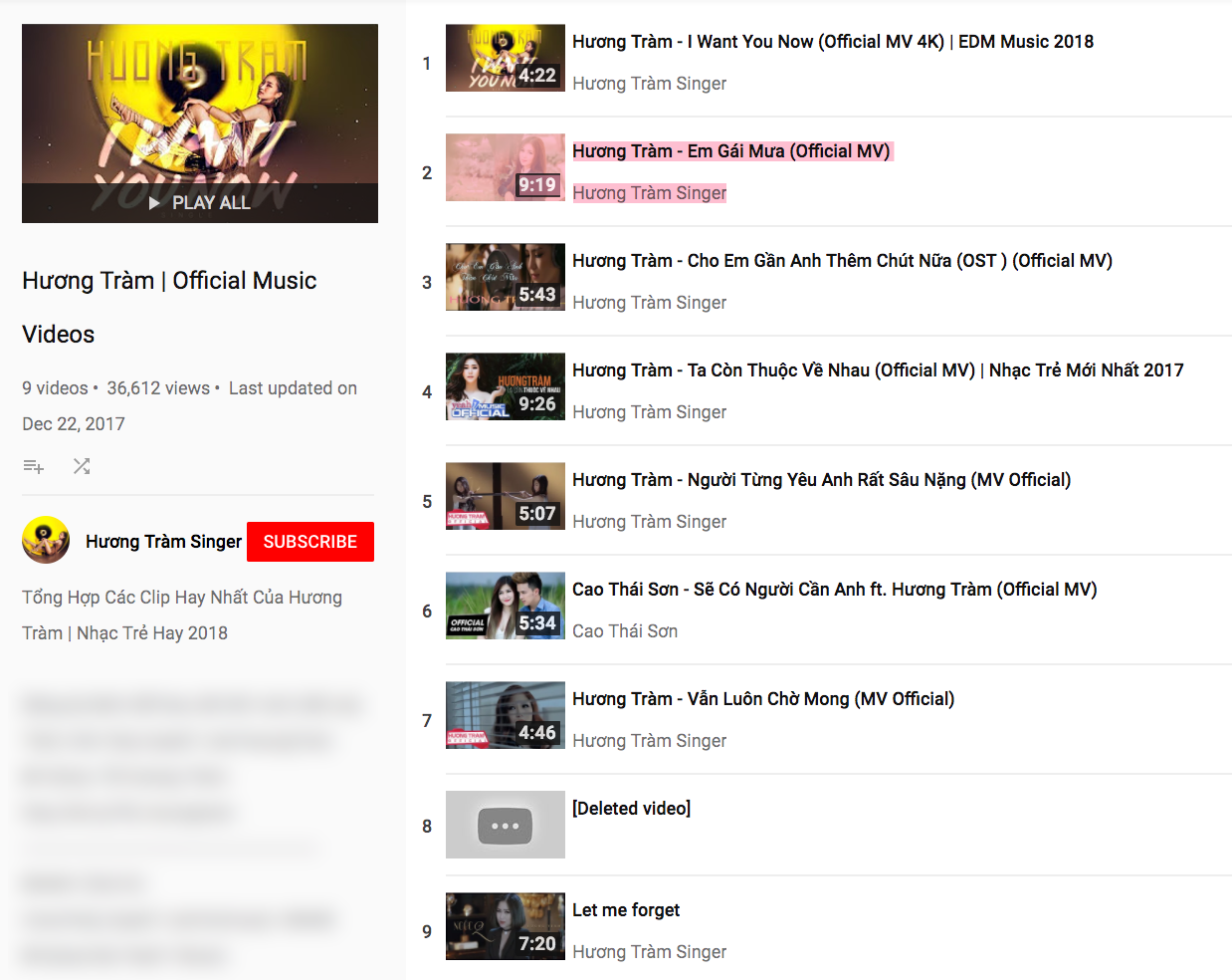 MV gần 70 triệu views của Hương Tràm bị gỡ khỏi Youtube vì vi phạm bản quyền - Ảnh 2.