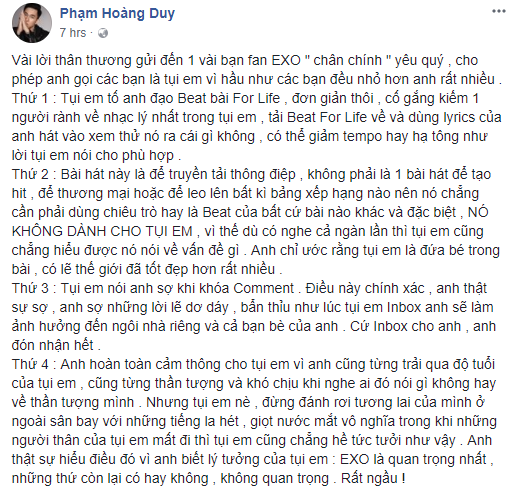 Fan Kpop dậy sóng vì chia sẻ nặng nề từ nhạc sĩ Phạm Hoàng Duy sau nghi vấn đạo nhạc tại Sing My Song - Ảnh 4.