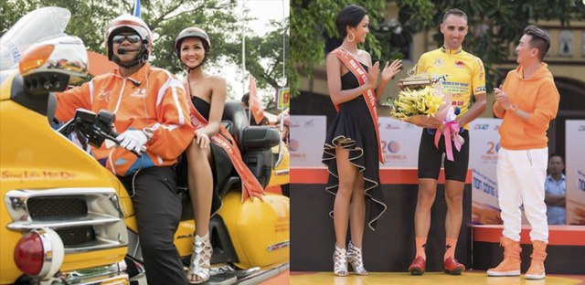 Hhen Niê còn mắc lỗi chọn trang phục không phù hợp với sự kiện. Nhiều khán giả tỏ ý băn khoăn không hiểu làm thế nào mà người đẹp có thể hoạt động thể thao với thiết kế cầu kì của chiếc váy và đôi giày cao kều thế kia.