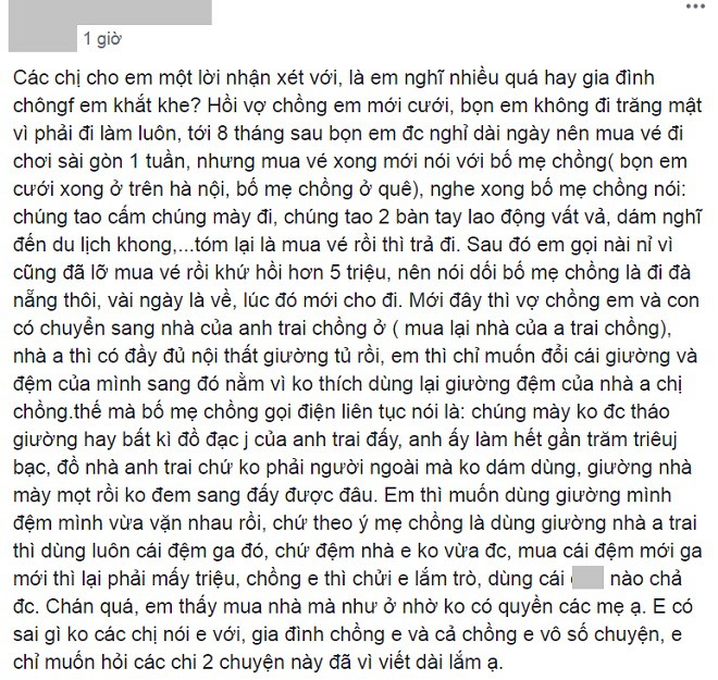 Gia đình chồng khắt khe cấm cặp đôi mới cưới đi trăng mật chỉ vì cả đời vất vả chưa từng nghĩ đến hưởng thụ