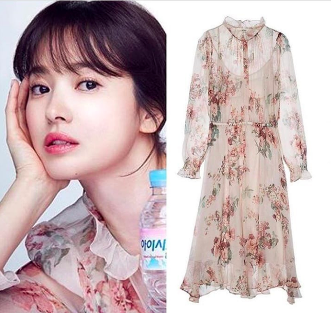 Cơn sốt của chiếc váy hoa quốc dân: Đến cả Song Hye Kyo cũng chọn mặc để đóng quảng cáo đây này! - Ảnh 3.