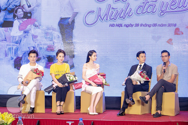 Khẳng định chỉ là bạn nhưng Nhã Phương - Nhan Phúc Vinh vẫn ngại ngùng ngồi cách xa cả mét, từ chối chụp ảnh chung