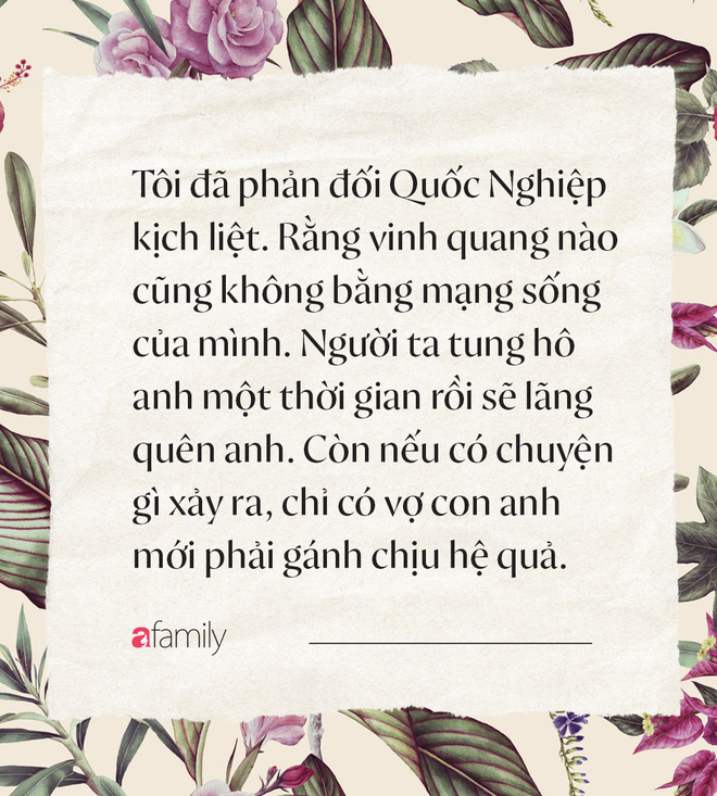 Bà xã Quốc Nghiệp: Cản chồng thì bị chửi, để anh đi thì tôi mất ngủ, thậm chí bị dọa sẩy thai! - Ảnh 1.