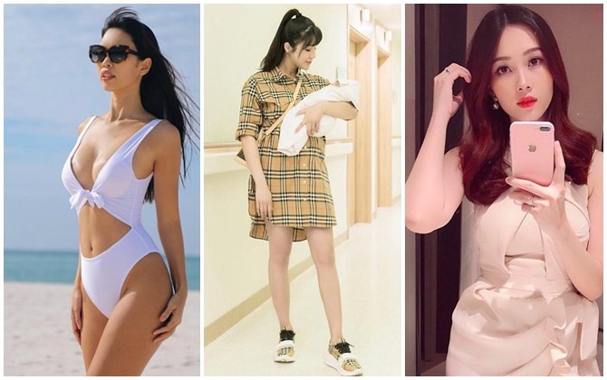 Xuất hiện sau 2 ngày sinh em bé với thân hình cực chuẩn, mỹ nhân này  chặt đẹp  loạt sao Việt đình đám 
