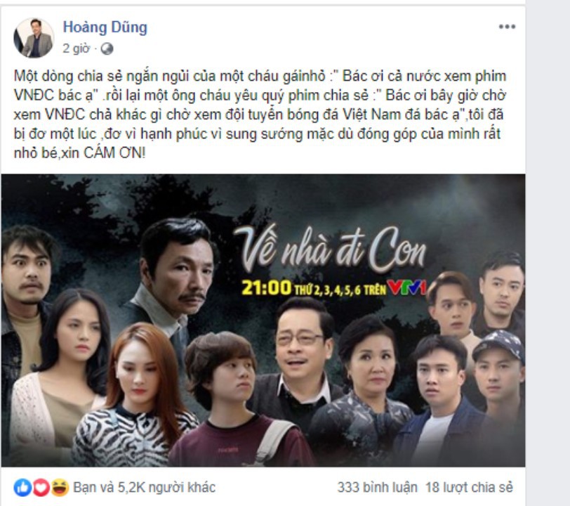 Bố Luật (Về Nhà Đi Con) bất ngờ vì độ cuồng phim của khán giả: “Chờ phim không khác gì chờ đội tuyển Việt Nam đá bóng”