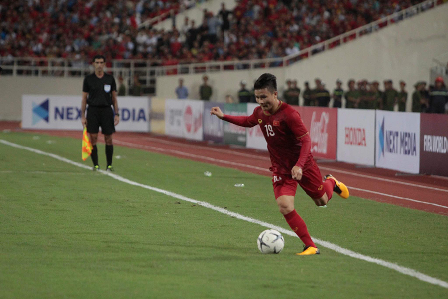 Màn lập công của Quang Hải ở phút thứ 39 đã mang lại chiến thắng cho tuyển Việt Nam trước đối thủ Malaysia