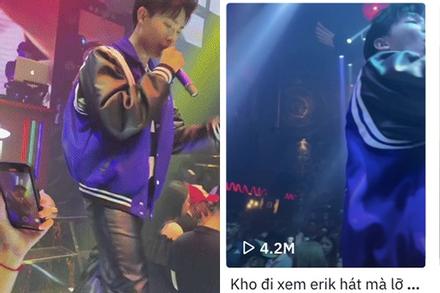 Chuyện buồn cười của Erik: Hát đang hăng fan hô bắp luộc đê