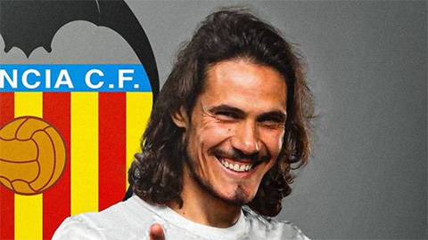 Cavani chính thức gia nhập Valencia